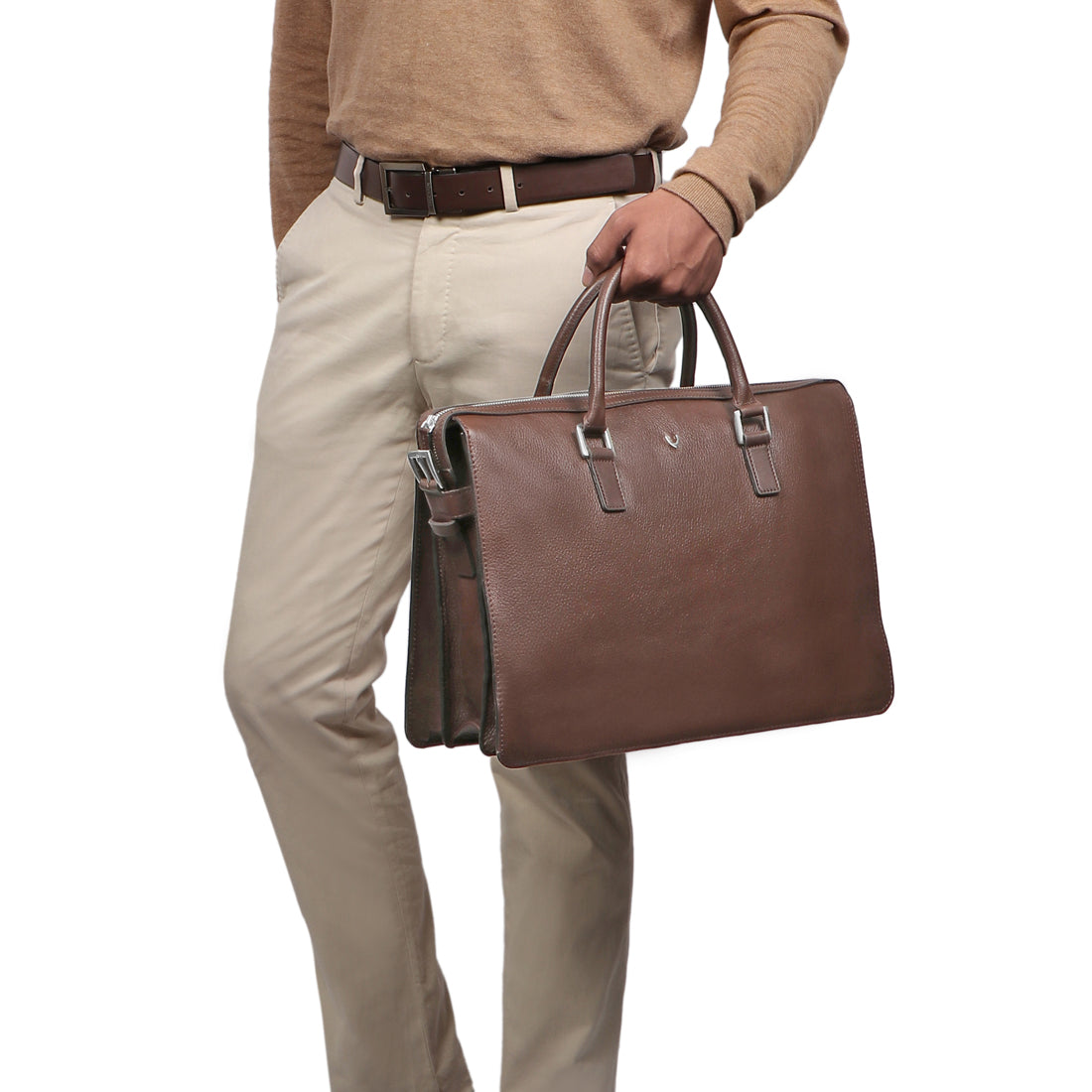 Enzo 02 Brown Laptop Bag