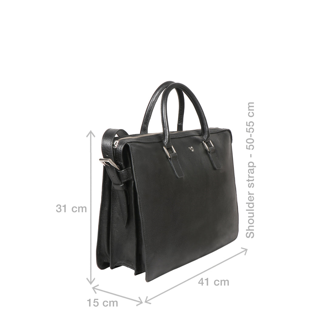 Enzo 02 Black Laptop Bag