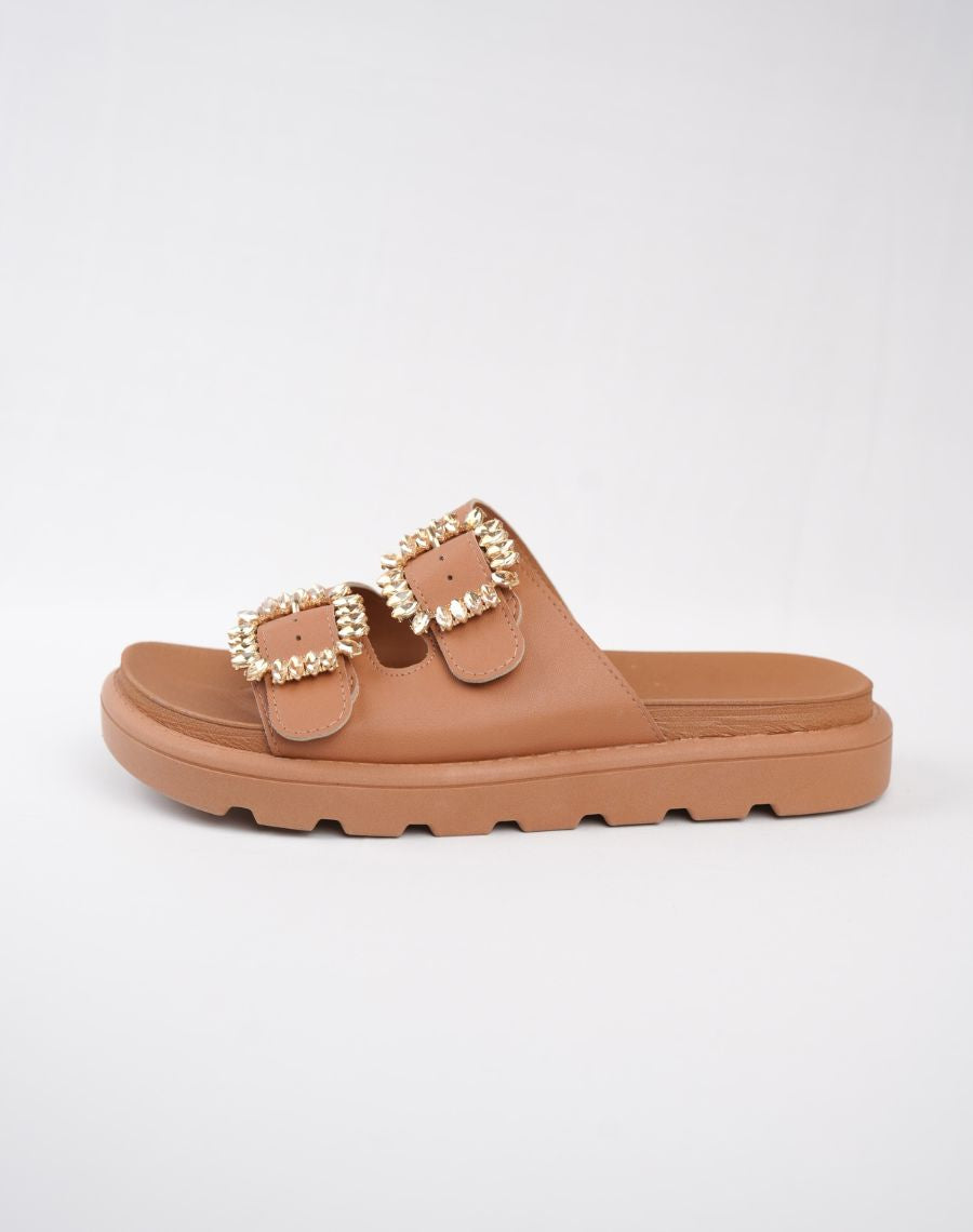 Flatbed Sandal 2 Buckle Upper