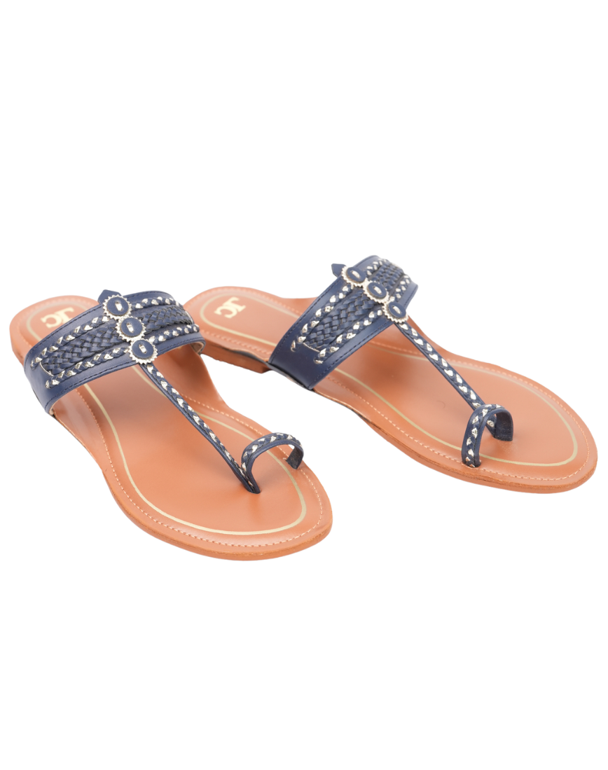 Kolhapuri Flats - Plaited Tansole