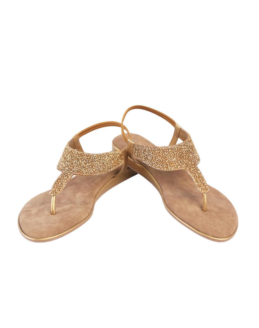 Sandal Mid Wedge - Shiny Backstrap