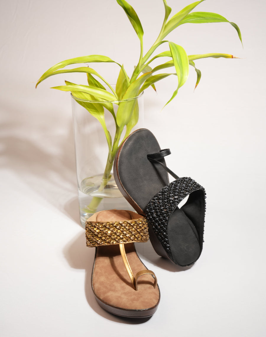 Midwedge Sandal - Sequin Upper