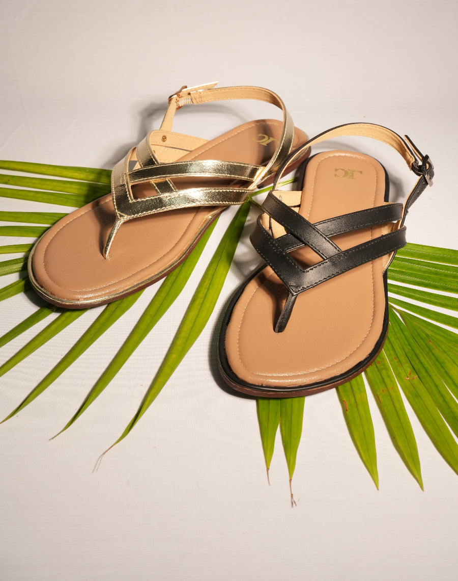 Flat Sandal - Cross Upper Backstrap