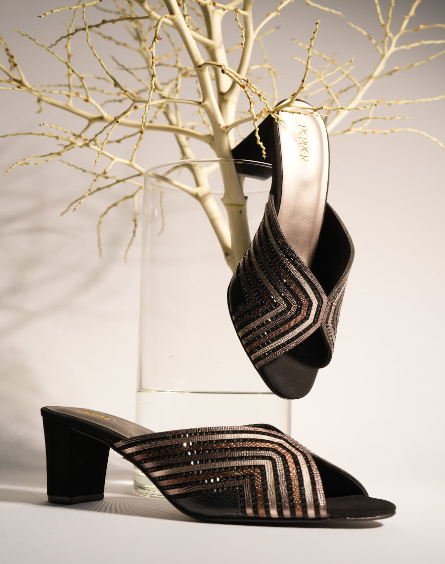 Midheel Heel Shiny Slider
