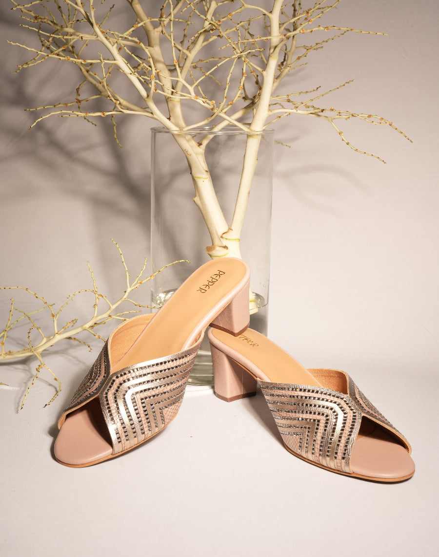 Midheel Heel Shiny Slider