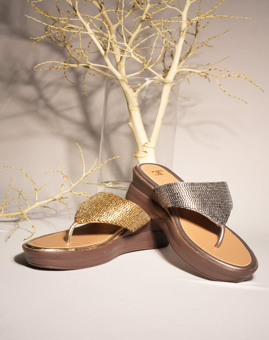 Flat Beaded - Midwedge Sandal