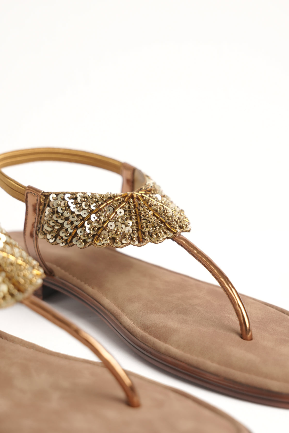 Beaded Flat Sandal