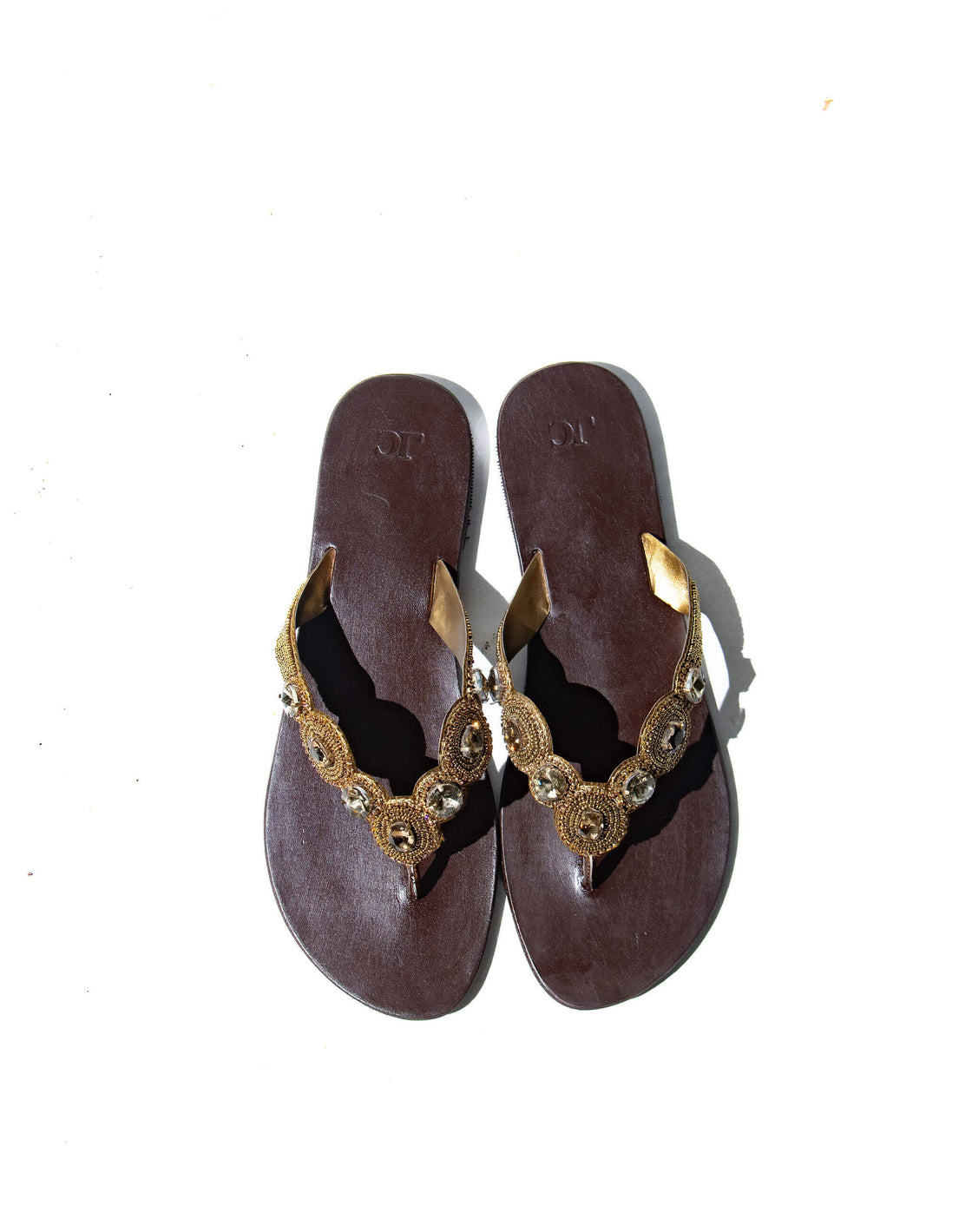 Beaded stone - Flat sandal