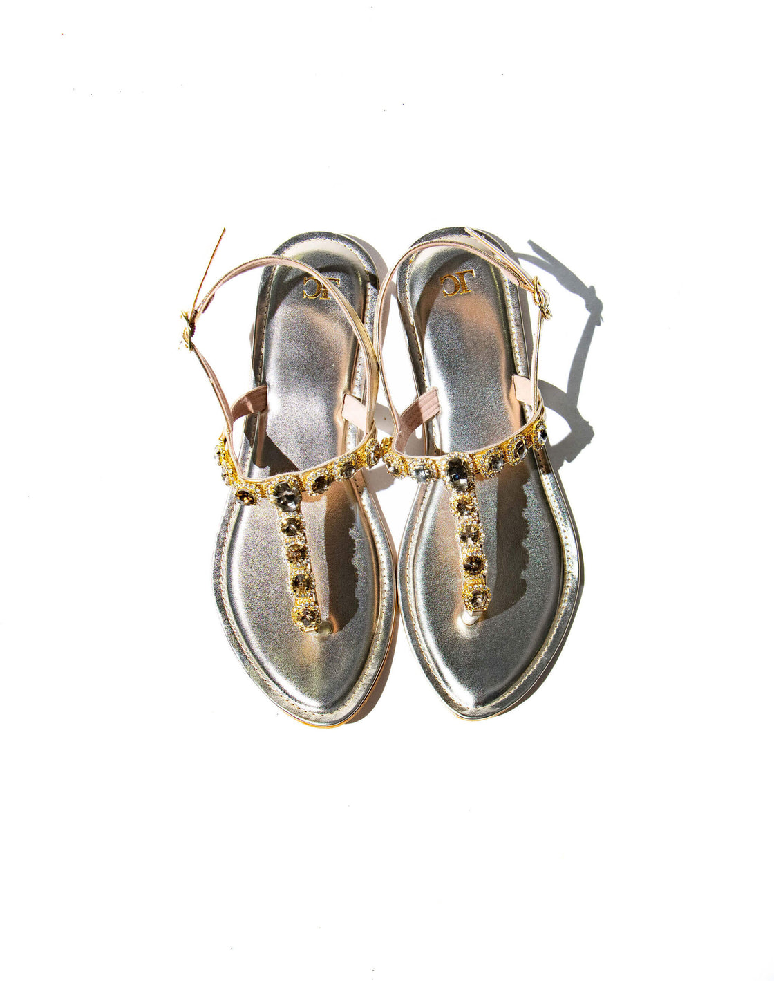 Circle stone - Flat Sandal