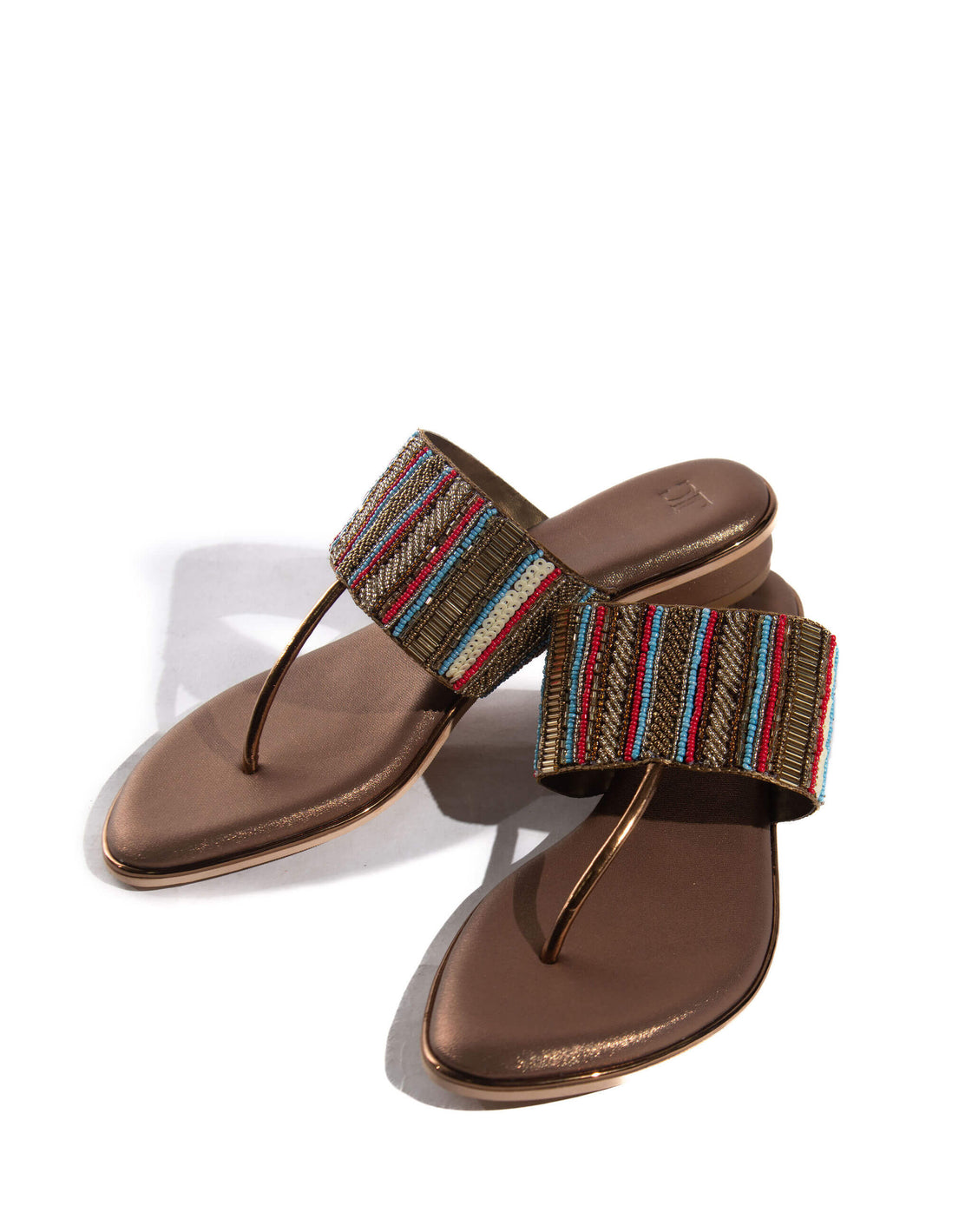 Kyla - Flat sandal - Beaded upper