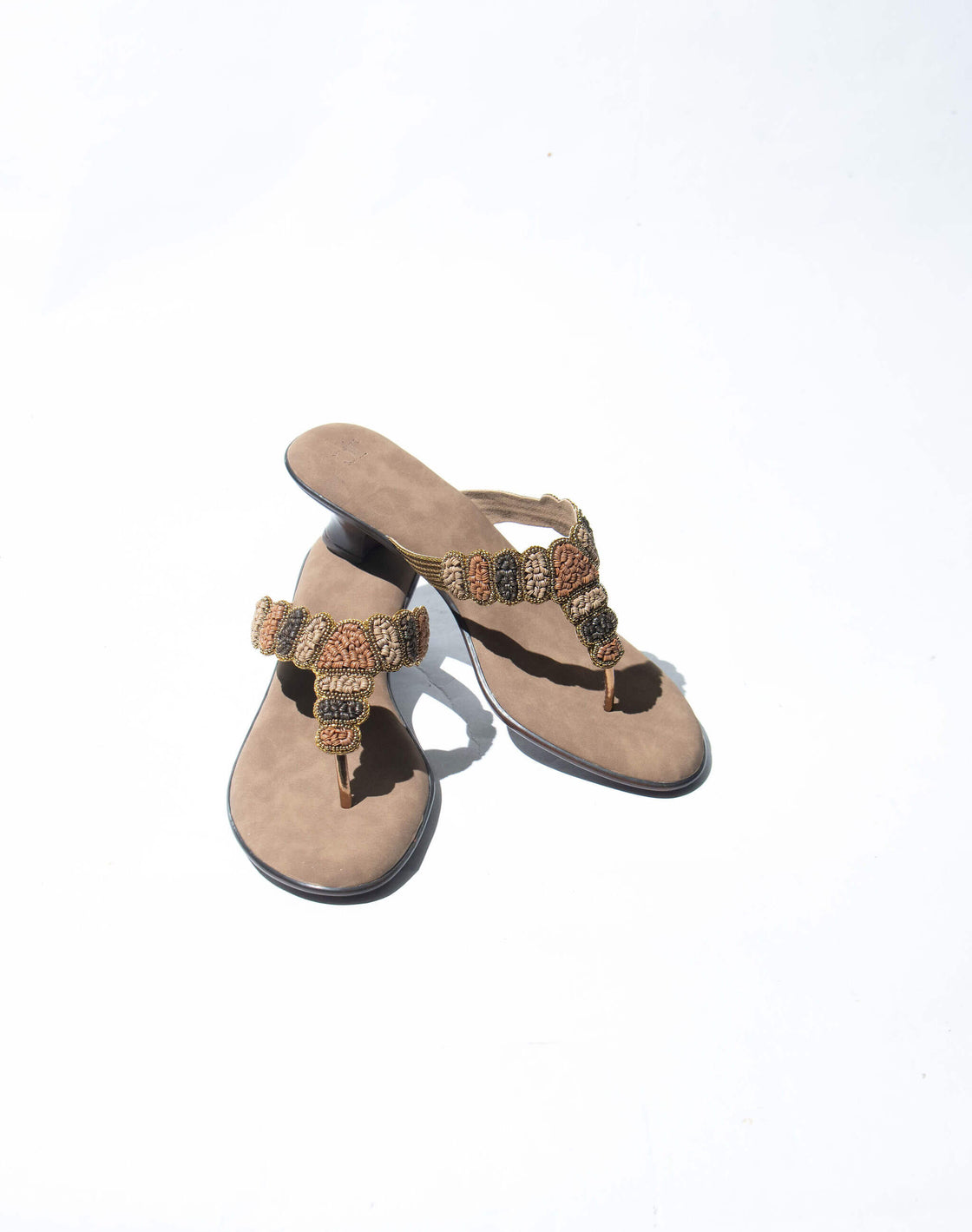 3 coloured - Mid heel sandal