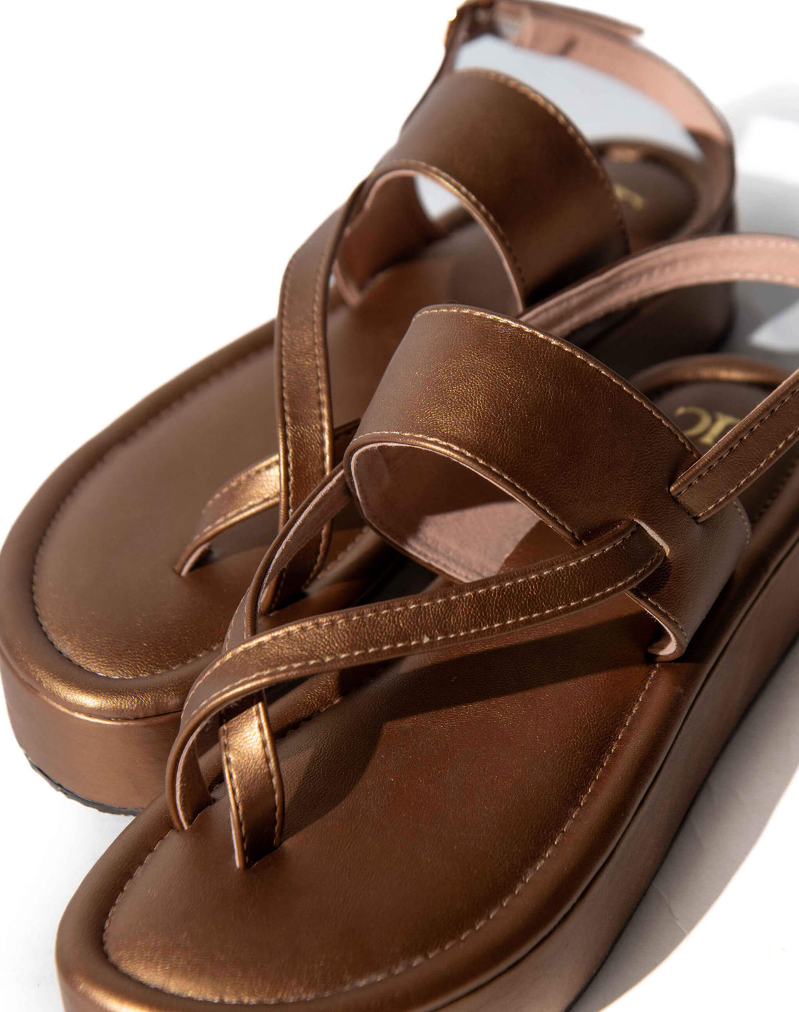 Sandal Mid Wedge - Back Strap