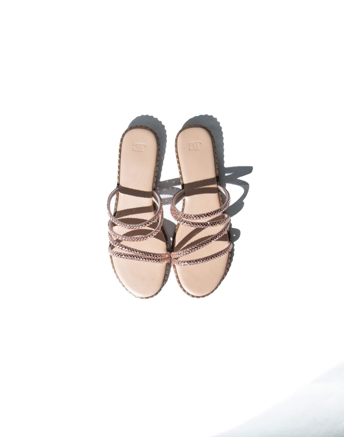 Sandal - Flat 5 line slider