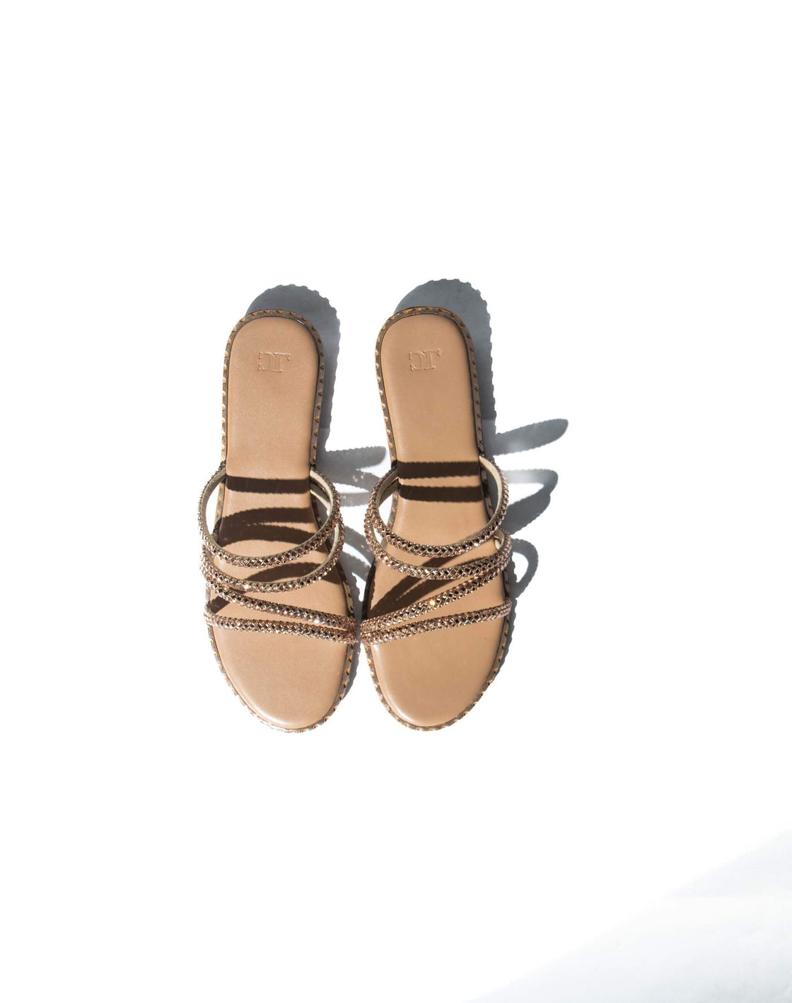 Sandal - Flat 5 line slider