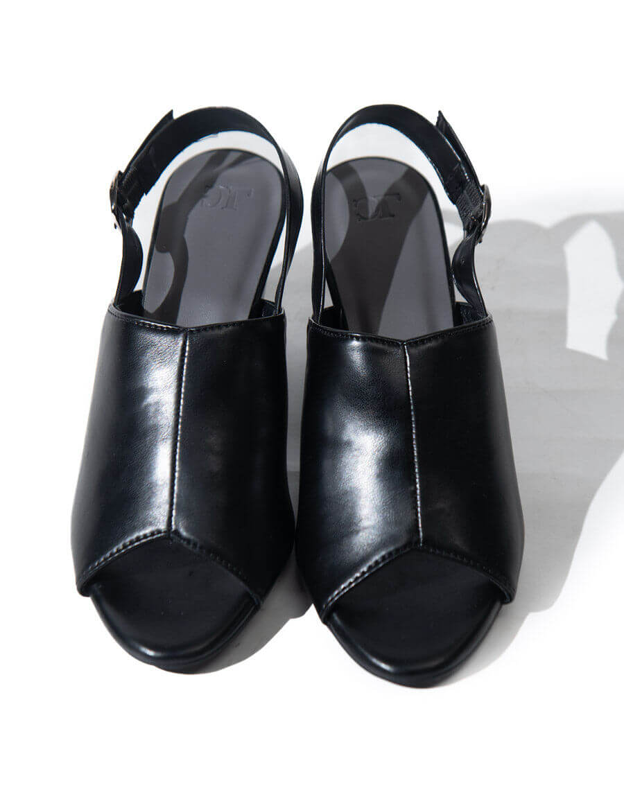 Sandal - Mid heel back strap