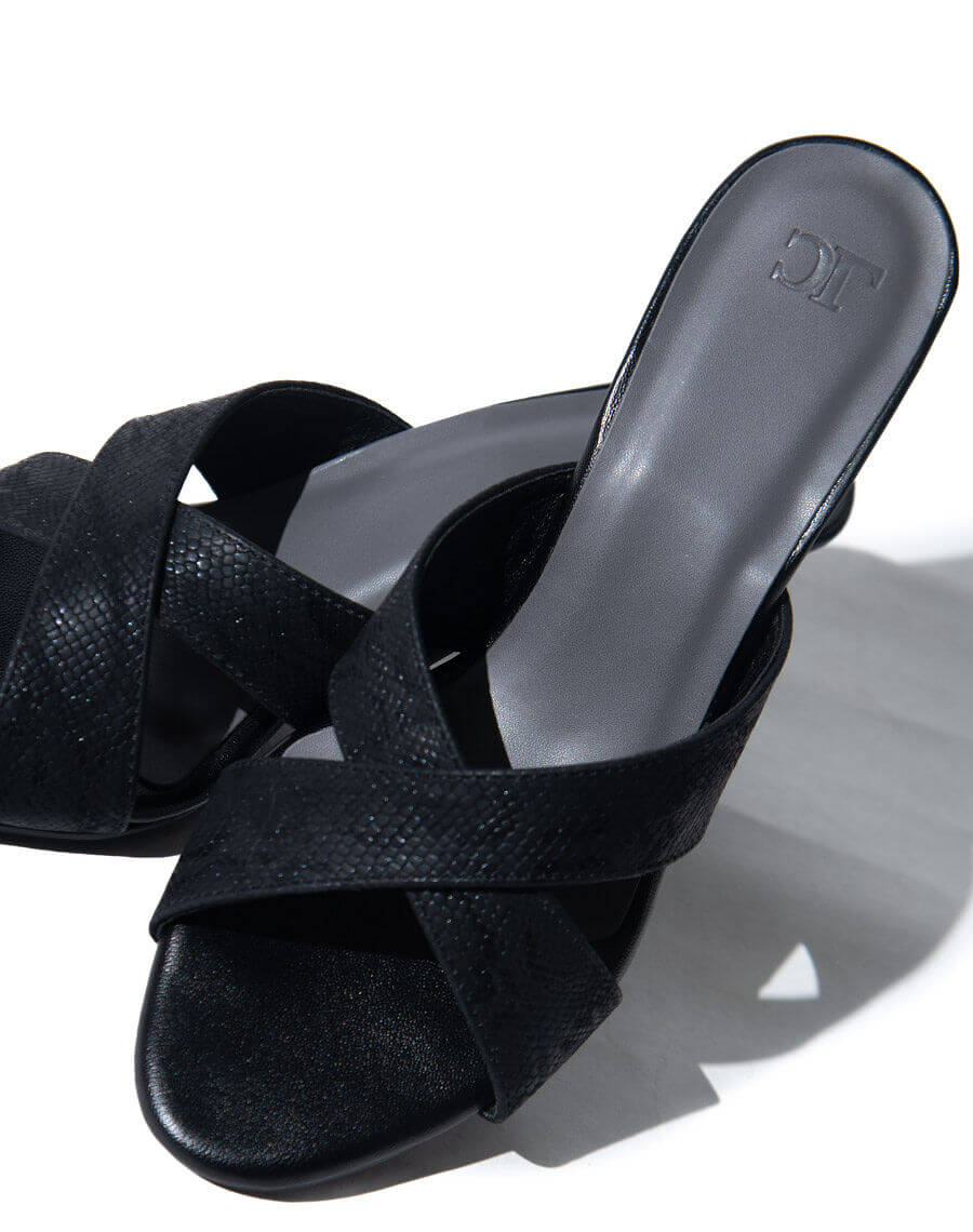 Sandal - Mid heel - Cross up
