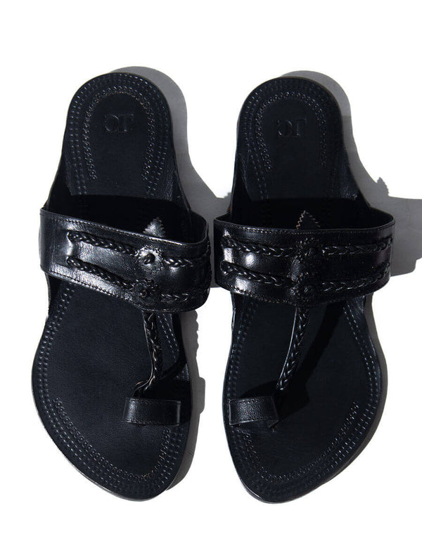 Kolhapuri for him â Leather Collection