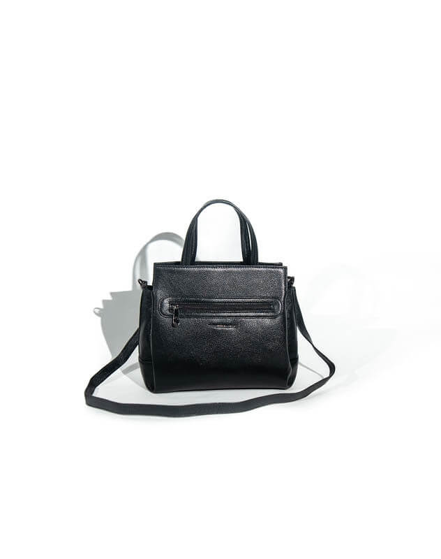 Structured bag with shoulder strap