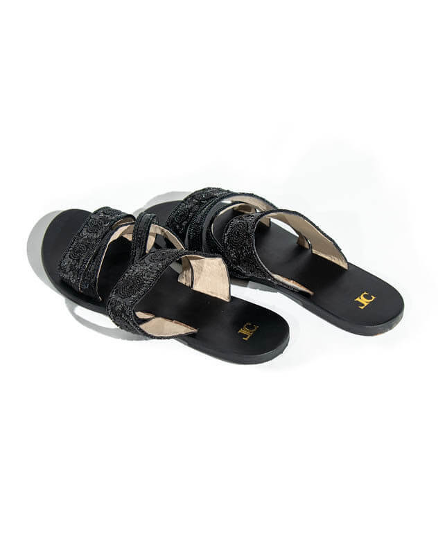 Shali - Flat sequined sandal