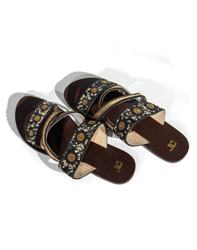 Shali - Flat sequined sandal