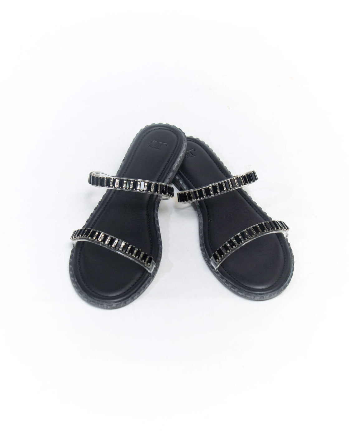 Flat Sandal - Two Line Diamond