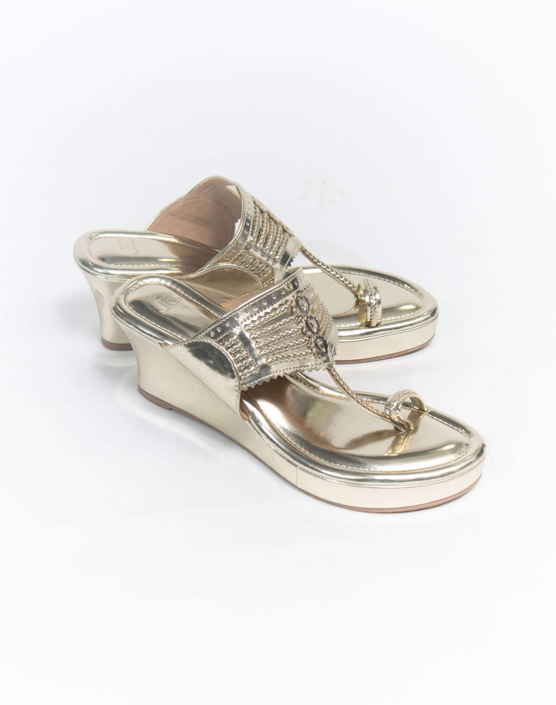 Kolhapuri Wedge - Pure Leather