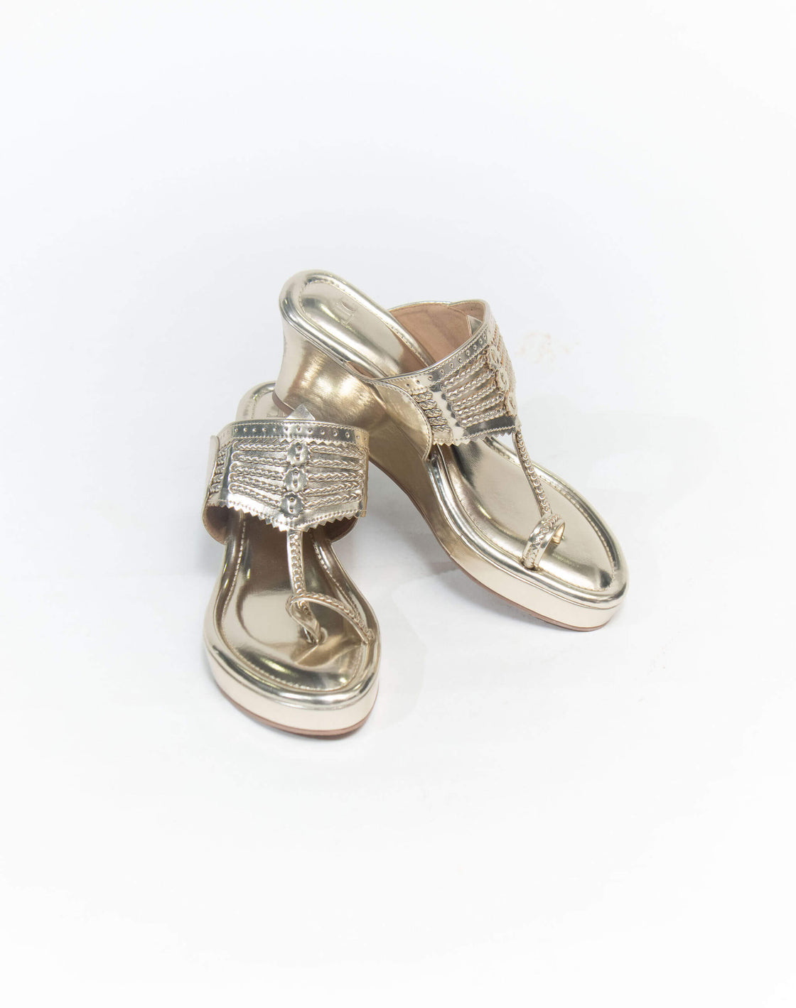 Kolhapuri Wedge - Pure Leather