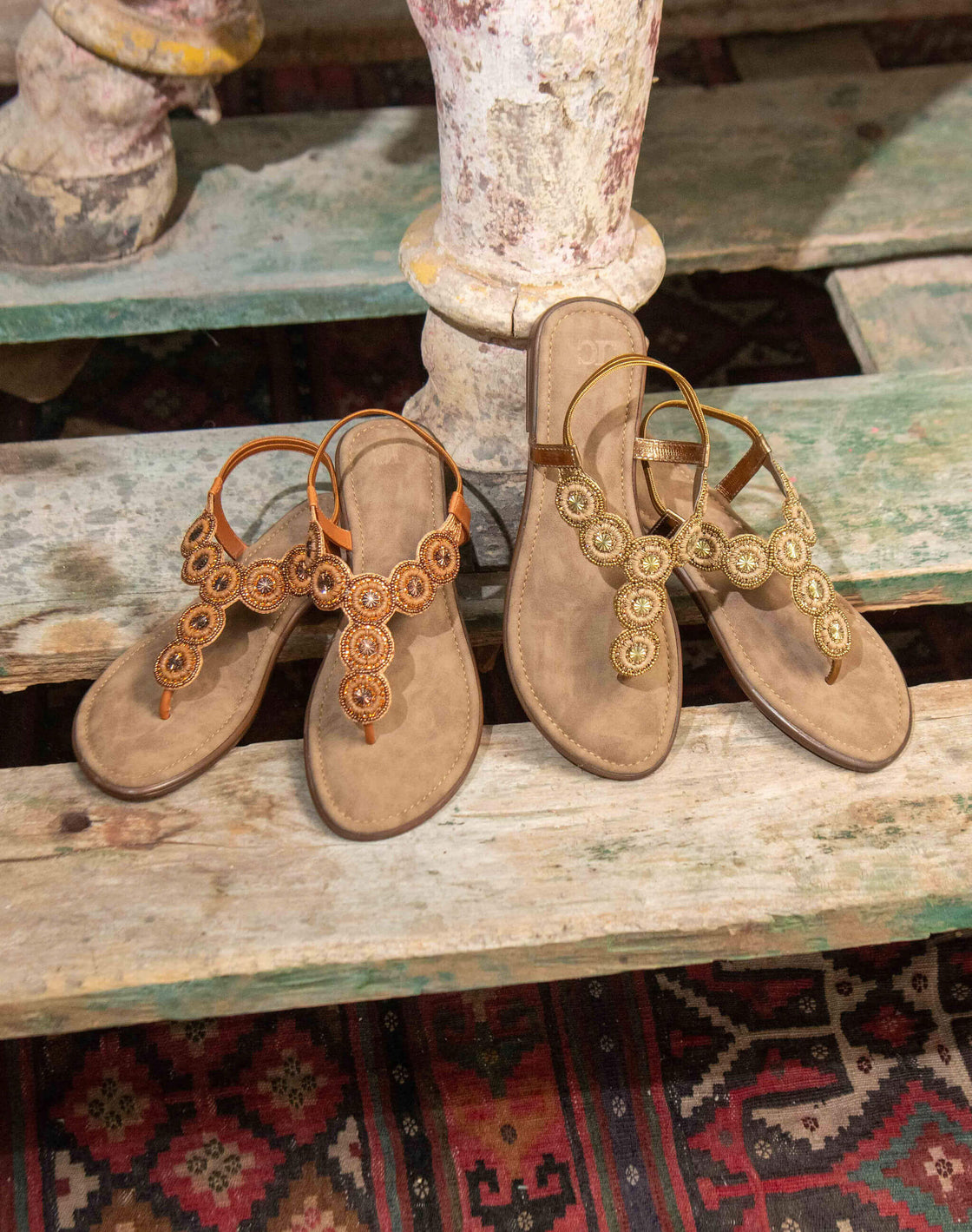 Flat sandal - Circle Sequin