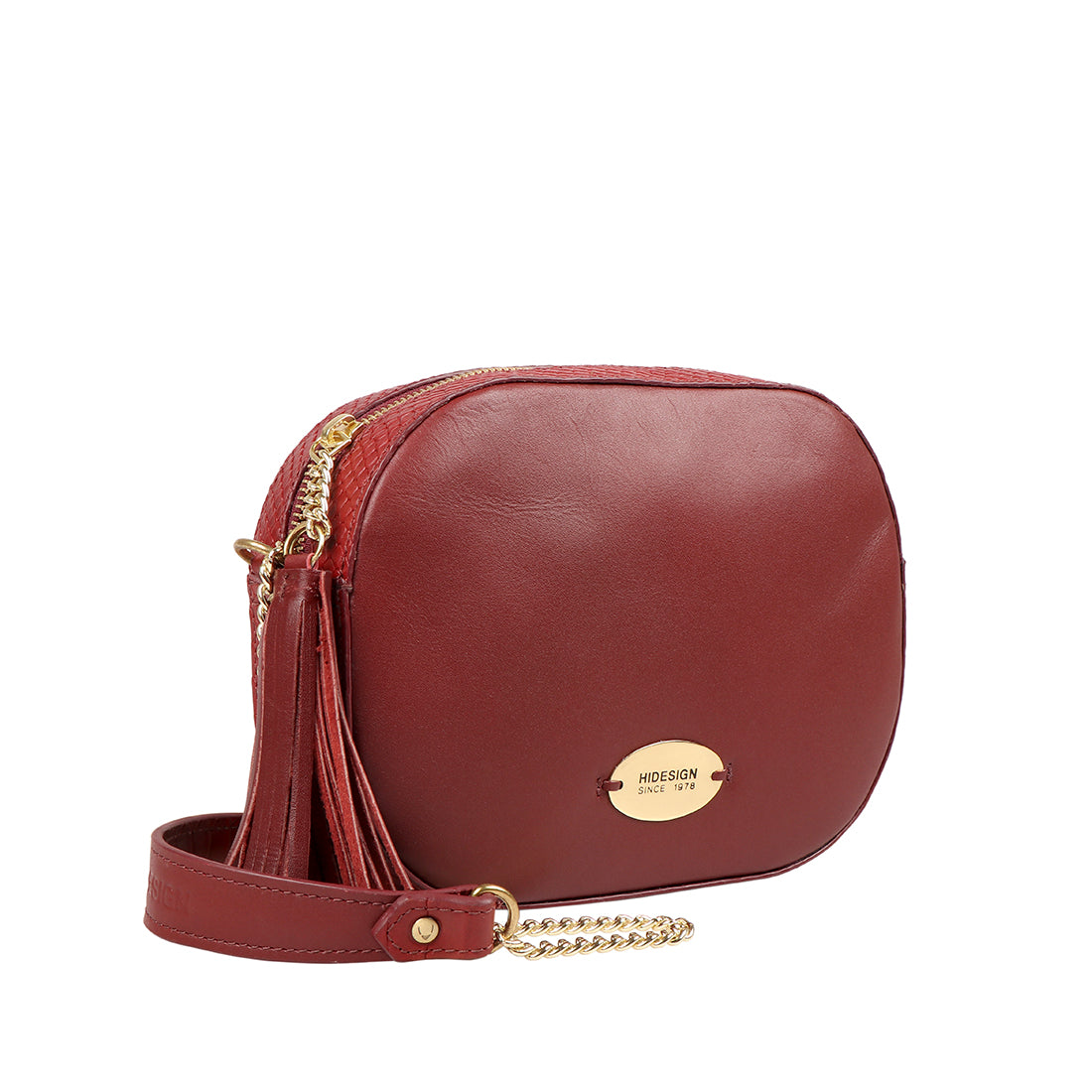Red Leather Sling Bag - Morocco 07