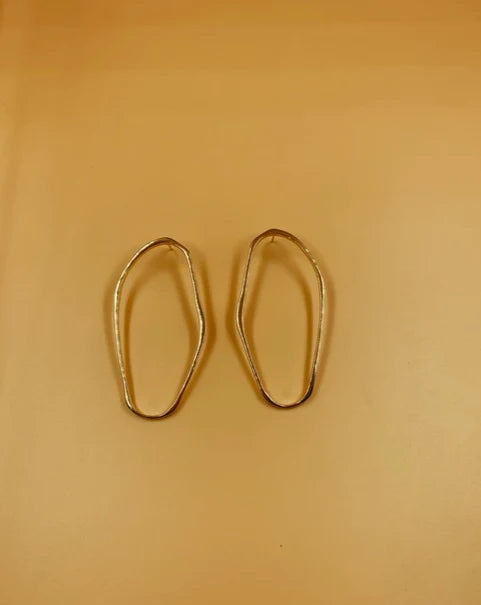 Modernist Abstract Oblong Hoops