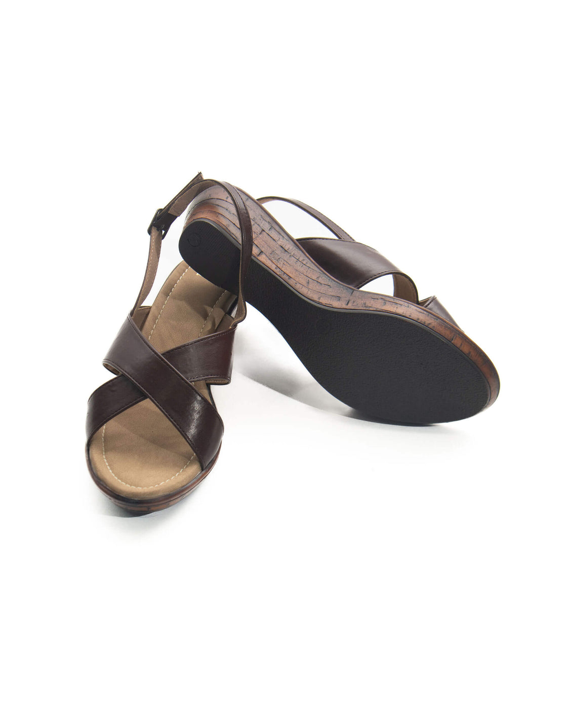 Sandal - Mid wedge back strap