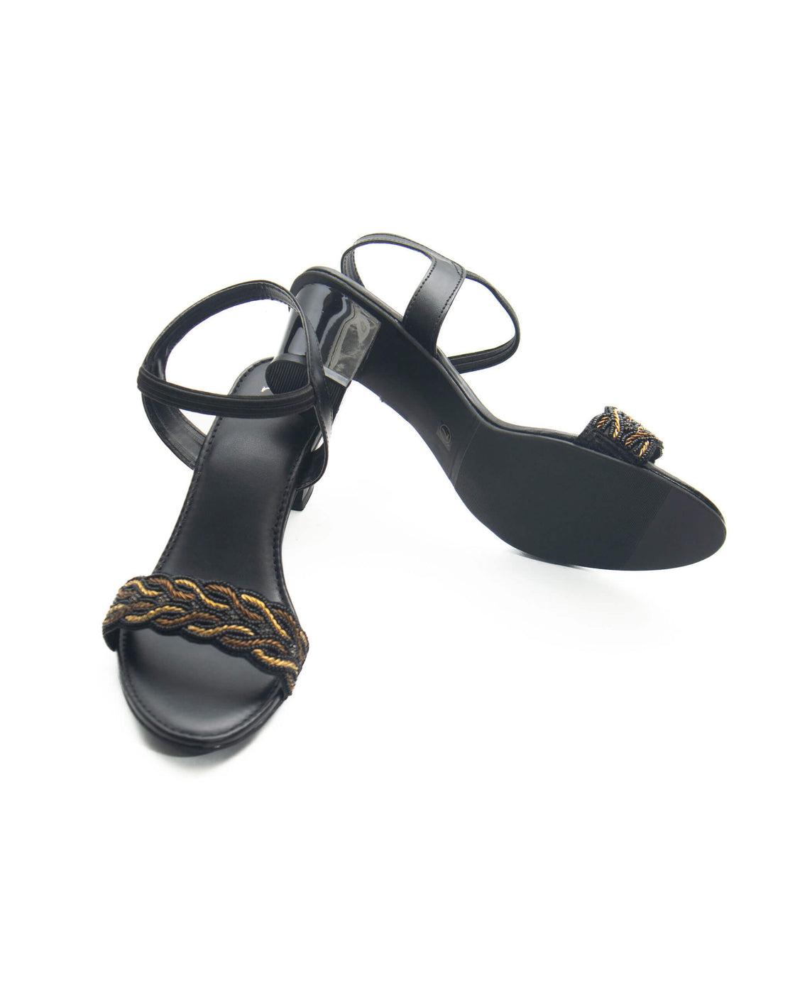 Mid heel sandal - back strap