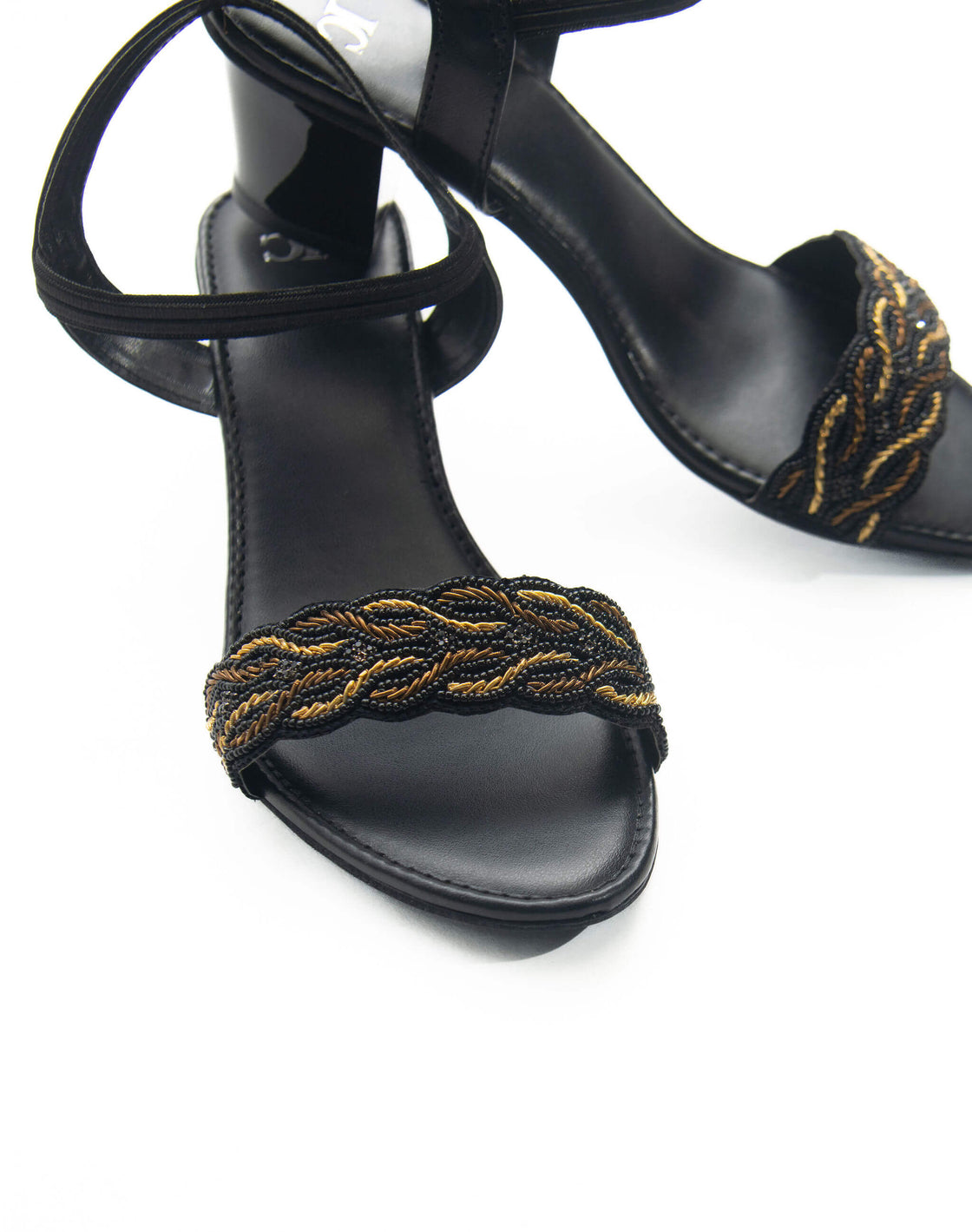 Mid heel sandal - back strap