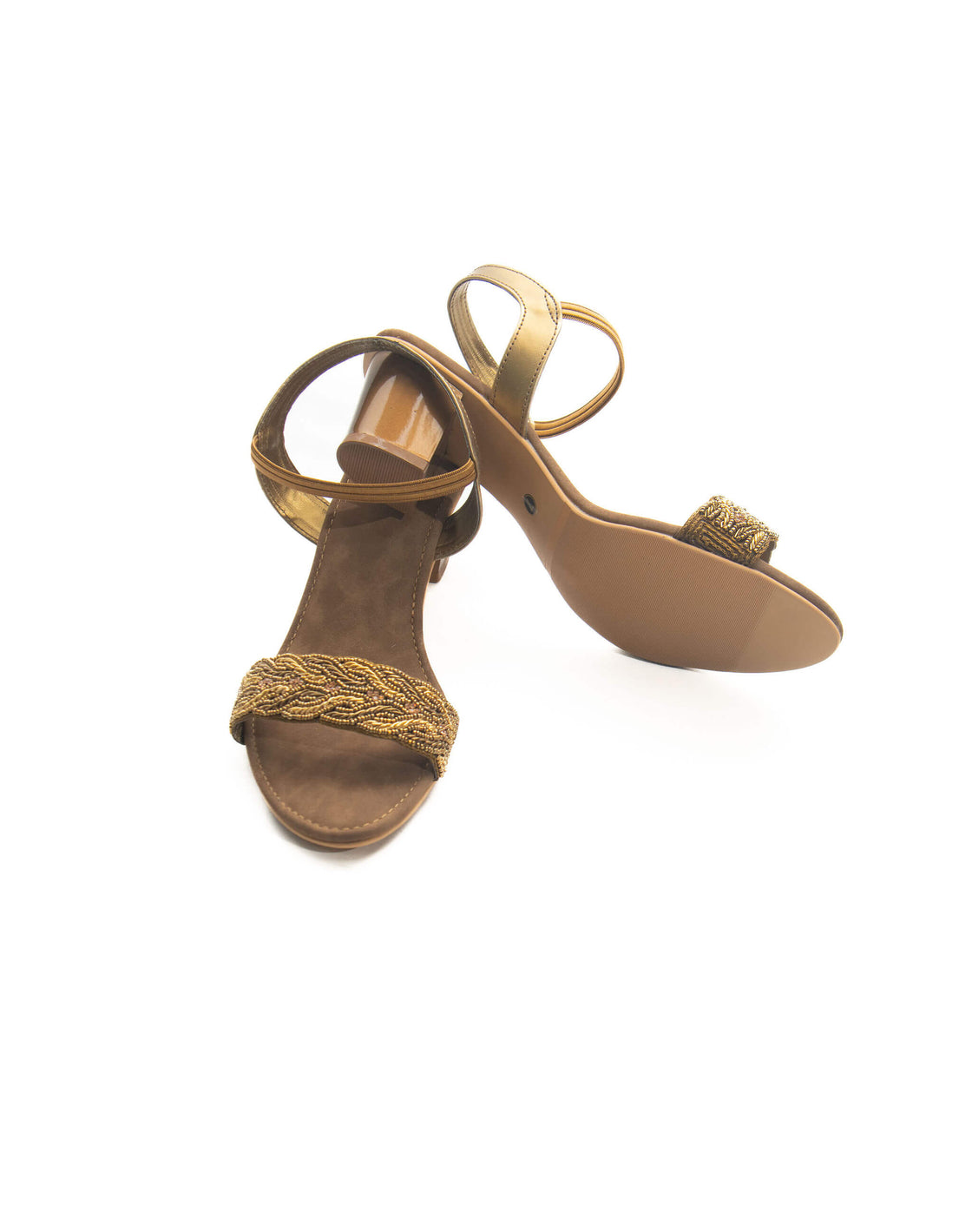 Mid heel sandal - back strap
