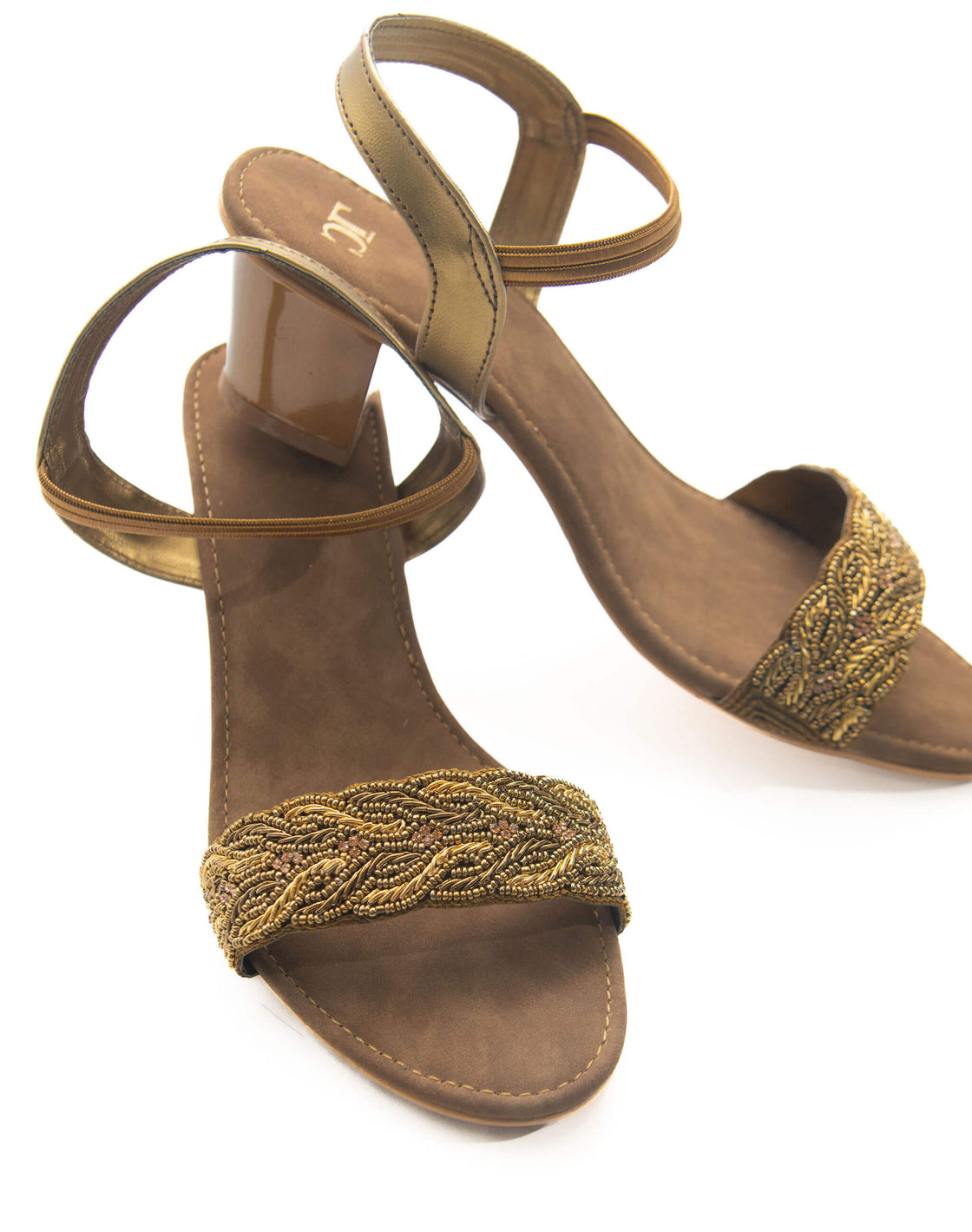 Mid heel sandal - back strap