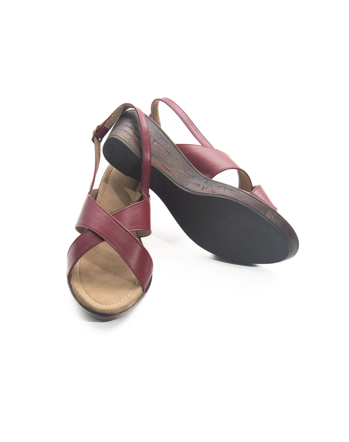Sandal - Mid wedge back strap