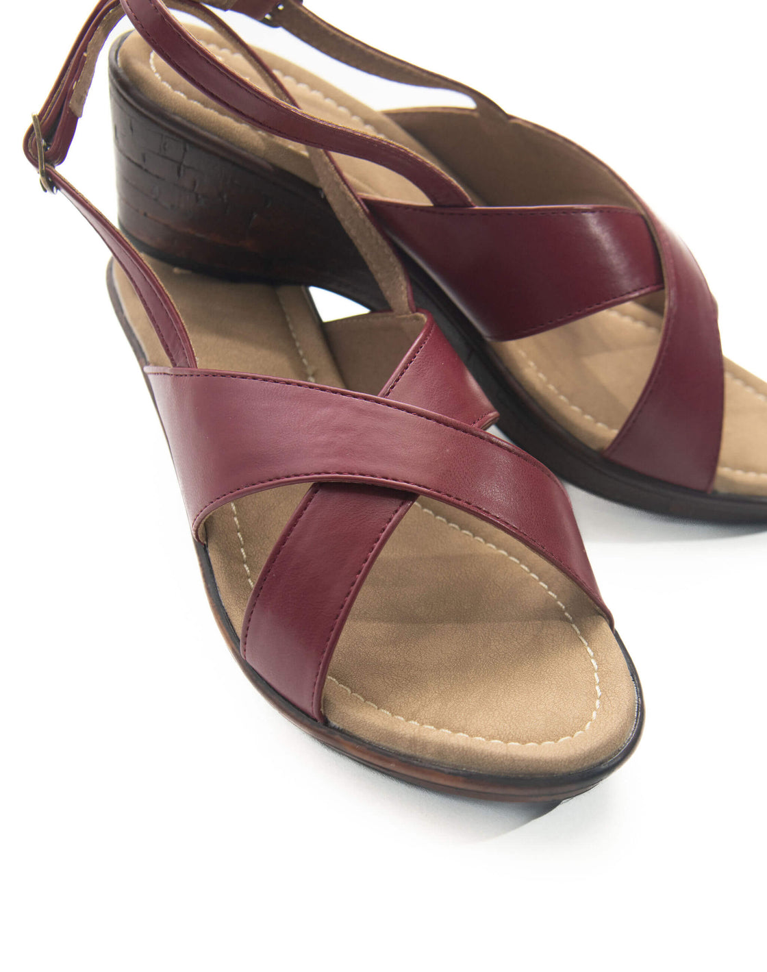 Sandal - Mid wedge back strap