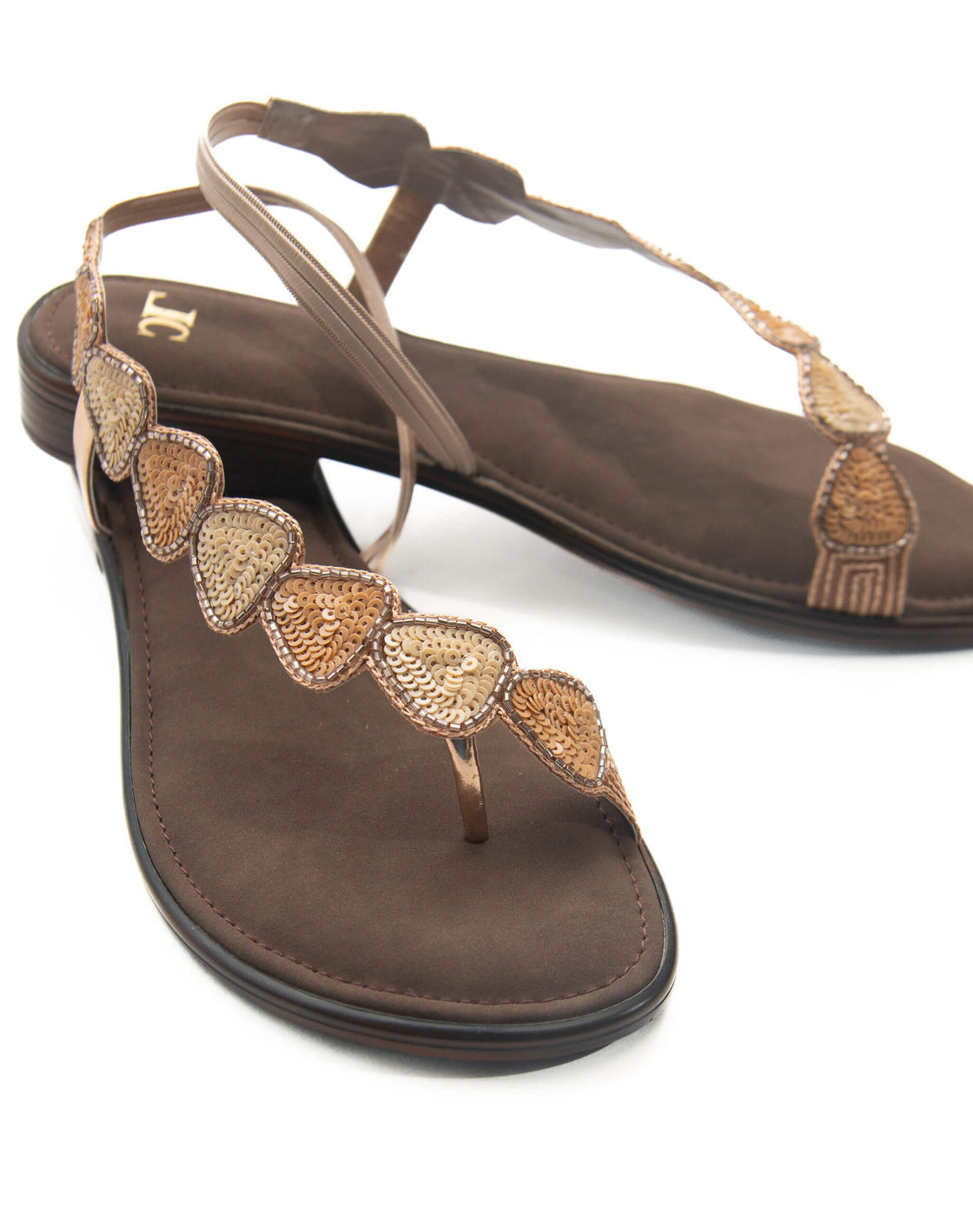 Flat sandal - side curve