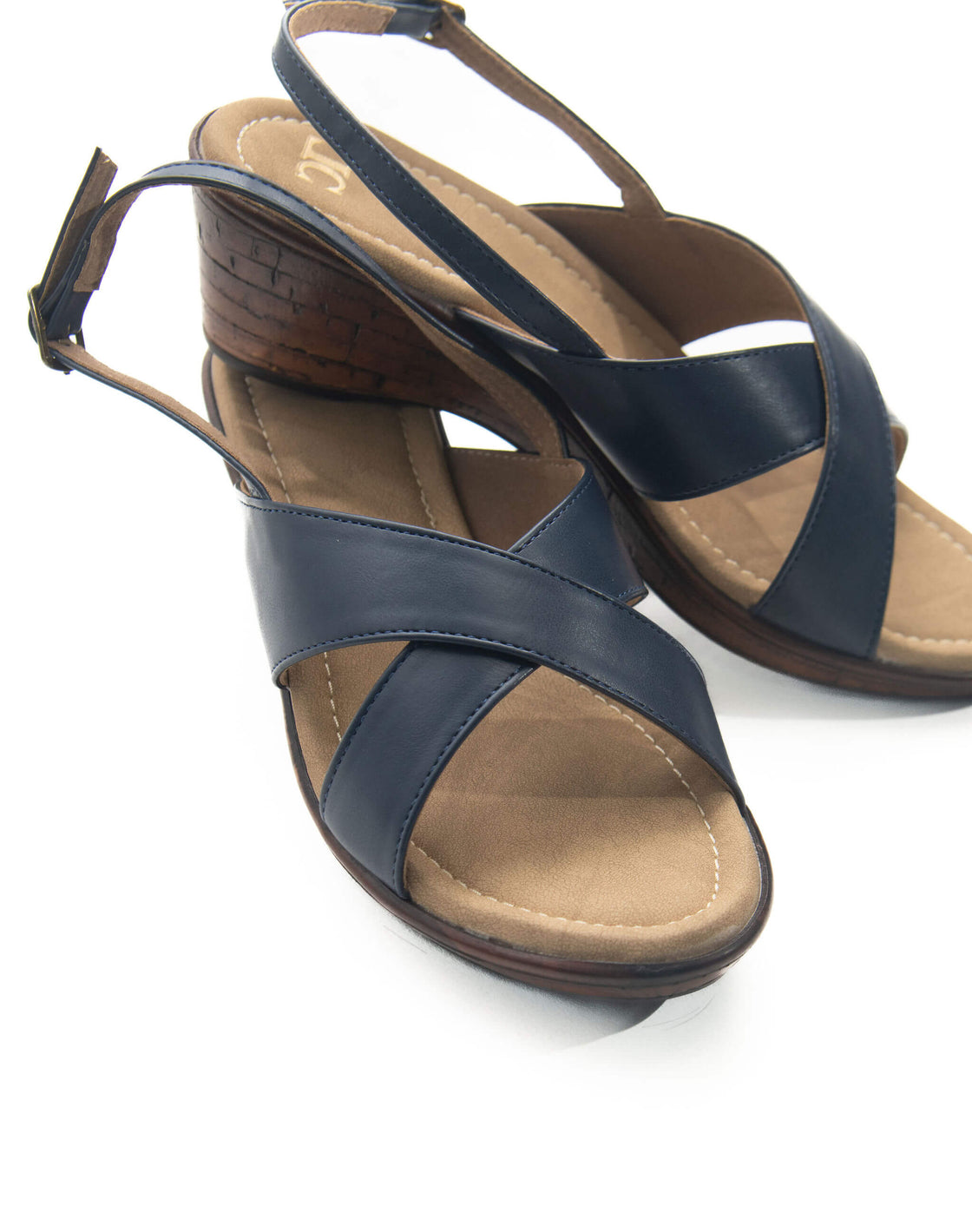 Sandal - Mid wedge back strap