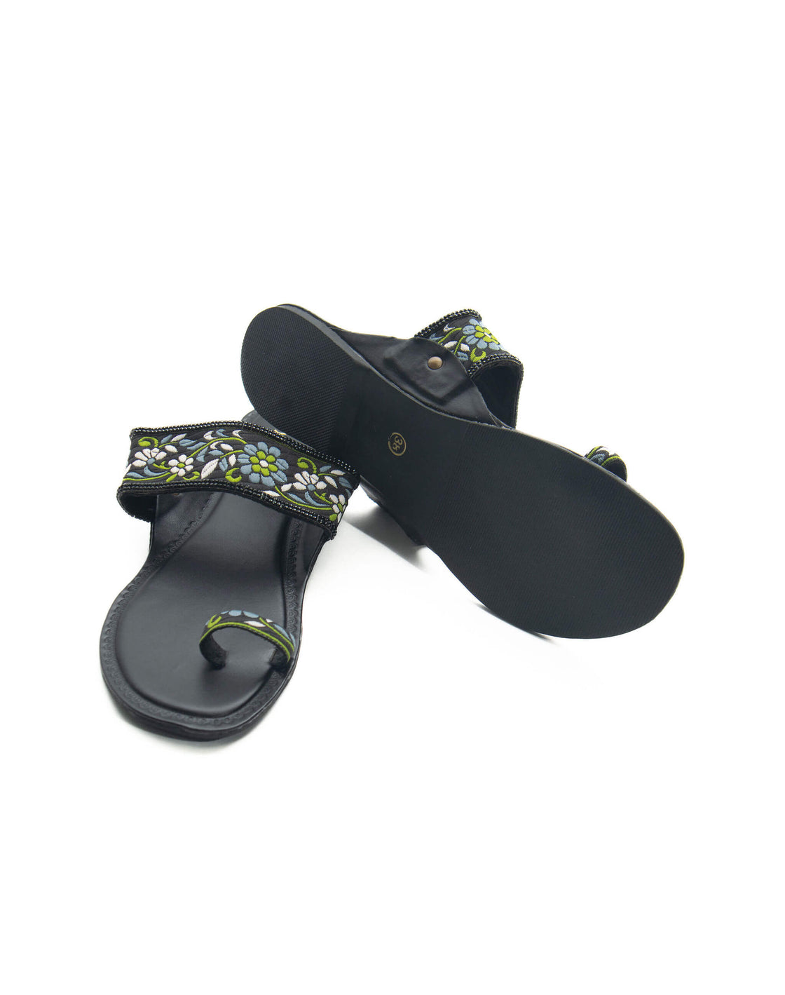 Kolhapuri - Flower embroidered