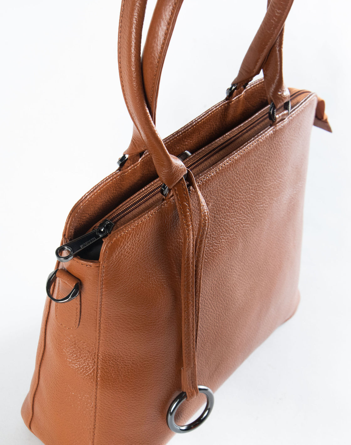 Square tote with long handle